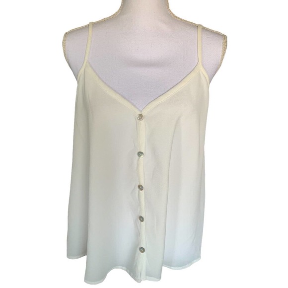 Show Me Your MuMu Tops - Show Me Your Mumu Womens Size Medium White Top Cammy’s Cami Romantic Flowy NWT
